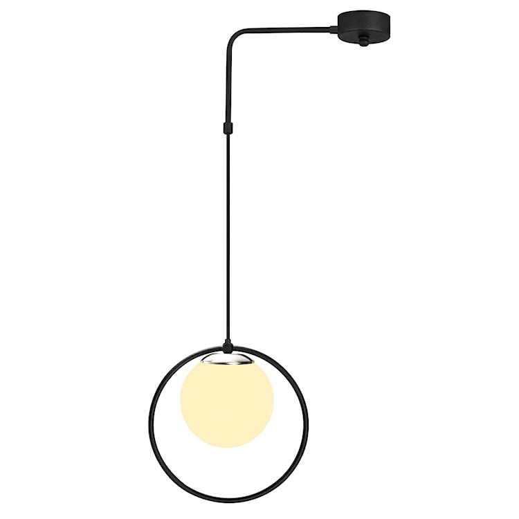 Lampa wisząca Solanum 100 cm czarno-biała  - zdjęcie 3
