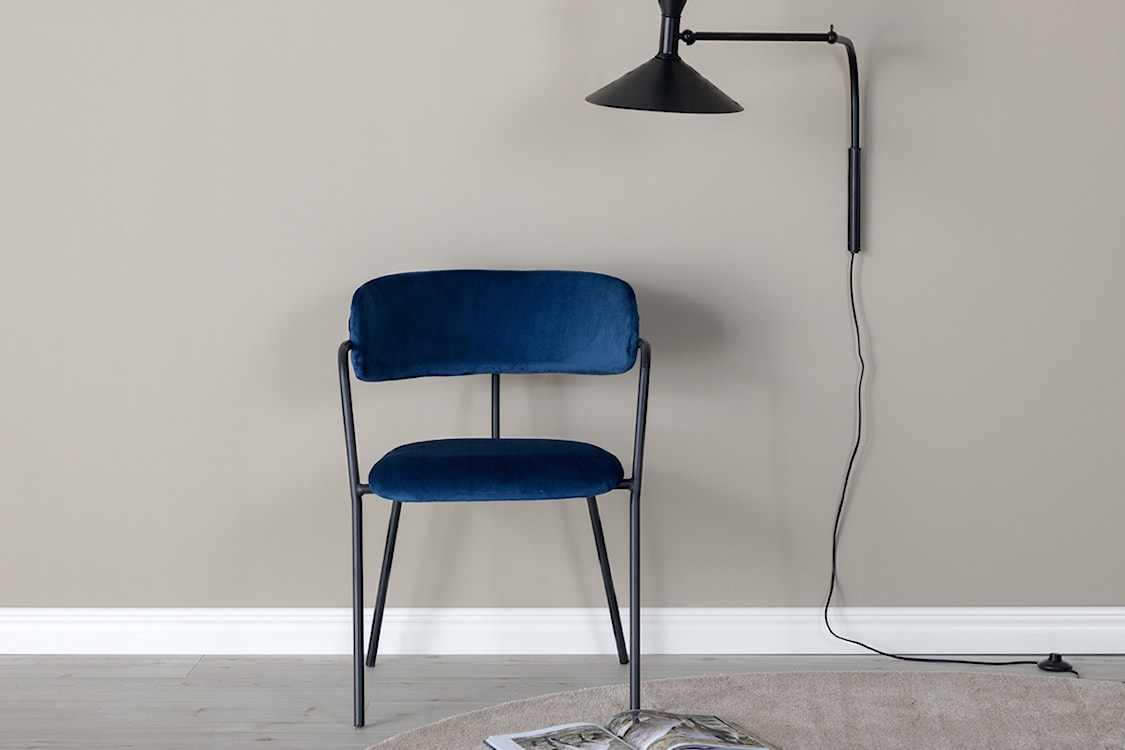 Krzesło nowoczesne Linessitive niebieskie/czarne  - zdjęcie 7