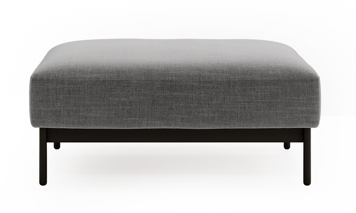 Pufa Solianero ciemnoszara dzianina łatwoczyszcząca  - zdjęcie 5