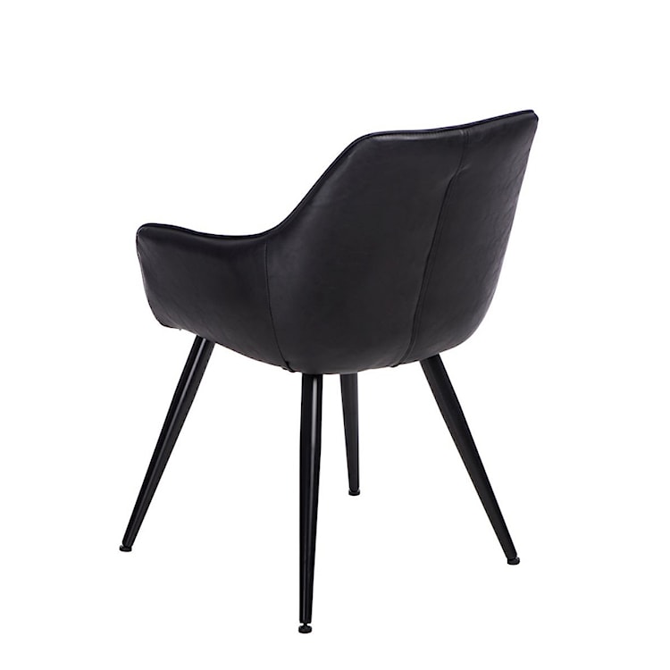 Krzesło tapicerowane Rox czarne  - zdjęcie 2