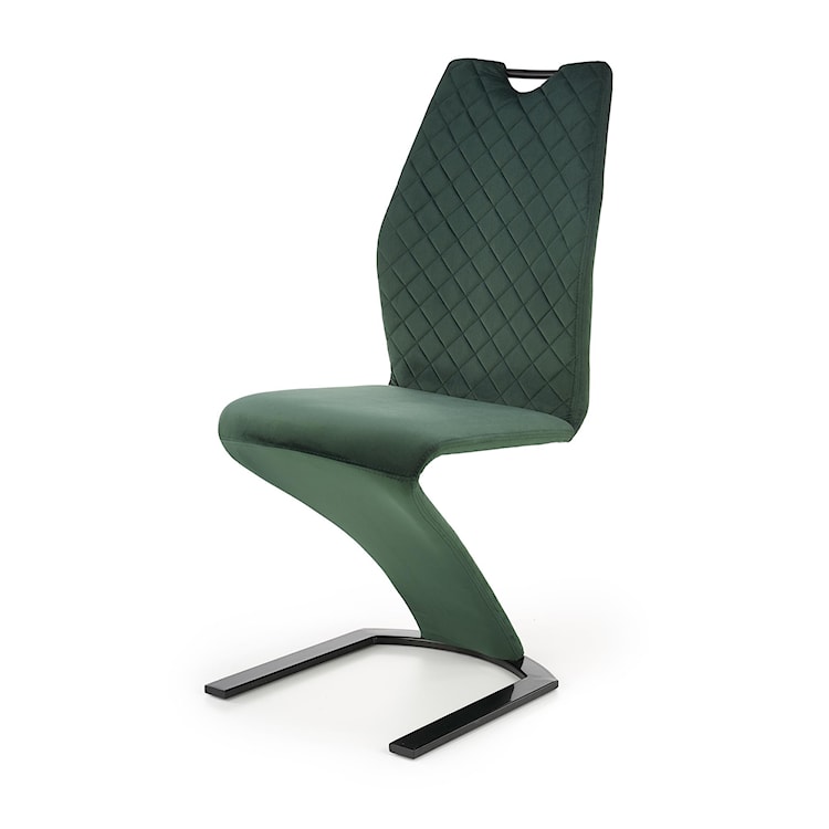 Krzesło tapicerowane Veiloor zielone