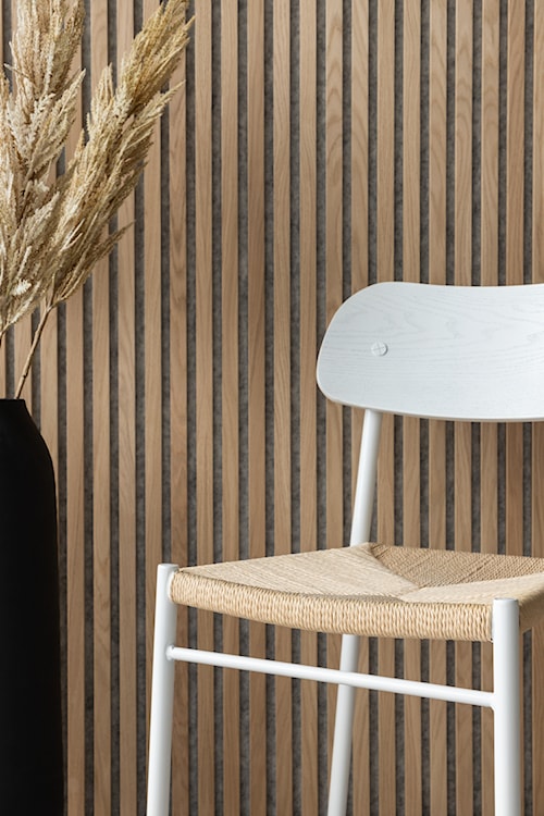 Krzesło drewniane Blimment plecione siedzisko beżowo/białe  - zdjęcie 4