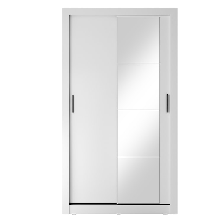 Szafa Arti 120 cm z jednym lustrem biała  - zdjęcie 3