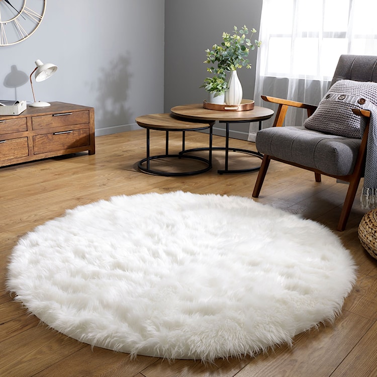 Dywan syntetyczny Sheepskin kość słoniowa Prostokątny/60x90  - zdjęcie 7