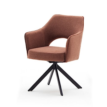 Krzesło obrotowe Sailine brązowe/czarny