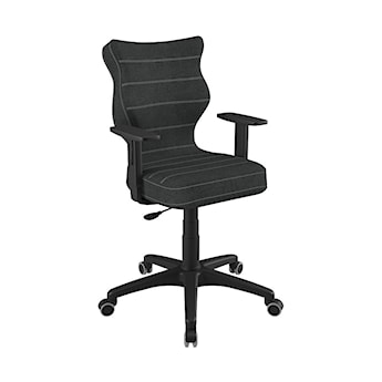 Krzesło biurowe Duo antracytowe na czarnej podstawie
