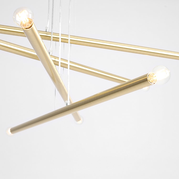 Lampa wisząca Assilves x8 złota  - zdjęcie 6