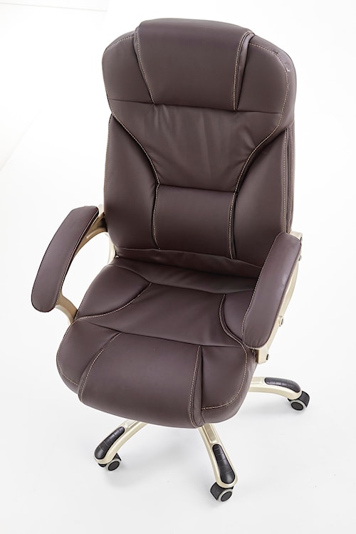Fotel biurowy Perito brązowy  - zdjęcie 7