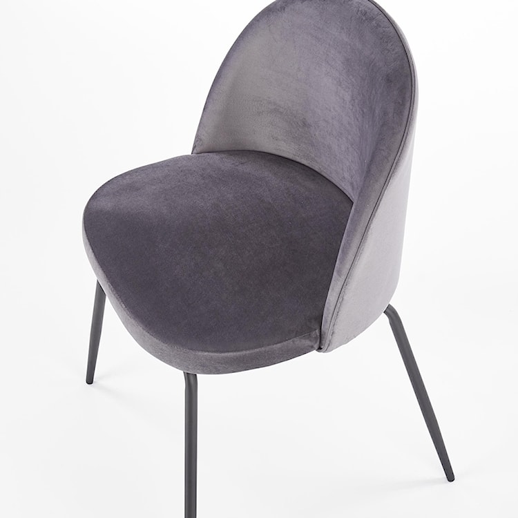 Krzesło tapicerowane Naiva popielaty  - zdjęcie 2