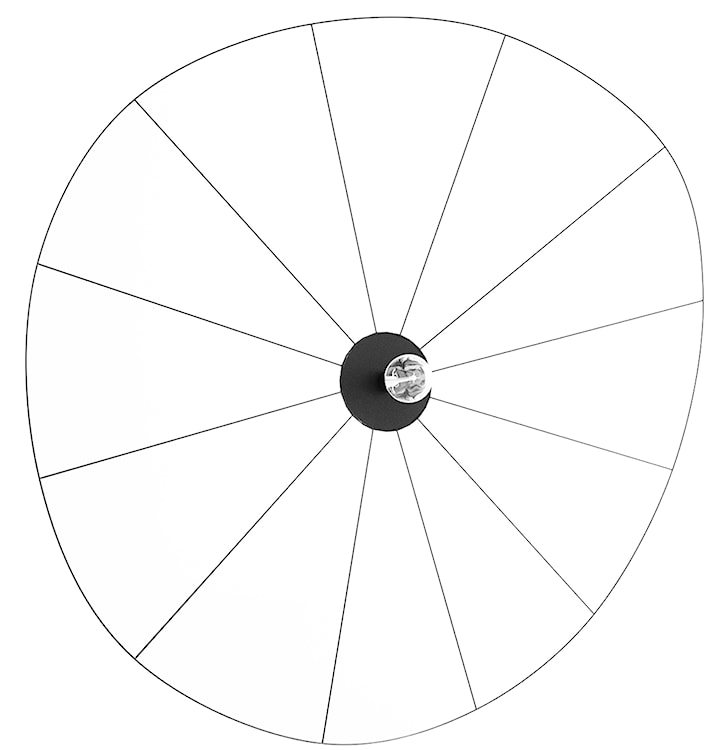 Kinkiet Exectic 70 cm czarny 