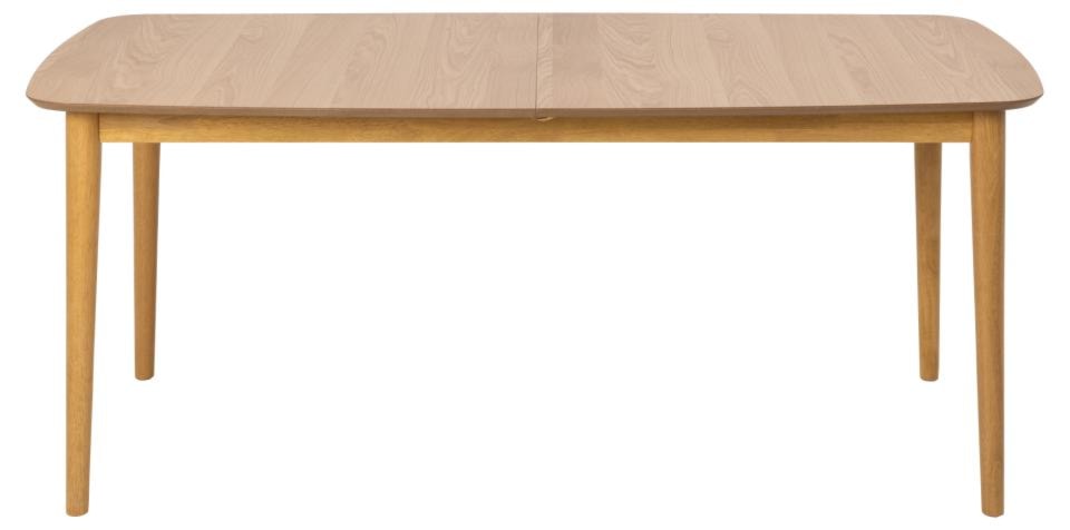 Stół do jadalni Elisma rozkładany fornir dębowy lakierowany 180-219 cm   - zdjęcie 2