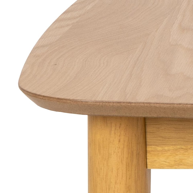 Stół do jadalni Elisma rozkładany fornir dębowy lakierowany 180-219 cm   - zdjęcie 5