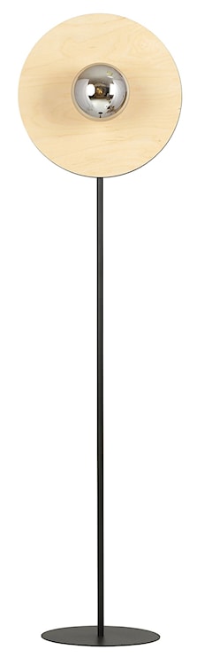 Lampa podłogowa Empless czarno-brązowa z grafitowym kloszem  - zdjęcie 3