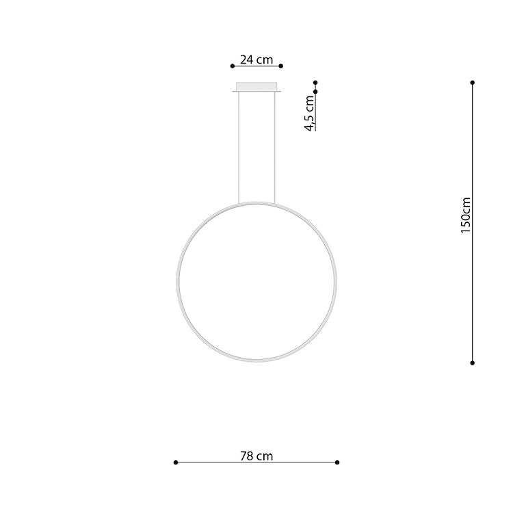 Lampa wisząca Retore średnica 78 cm 3000K czarna  - zdjęcie 6