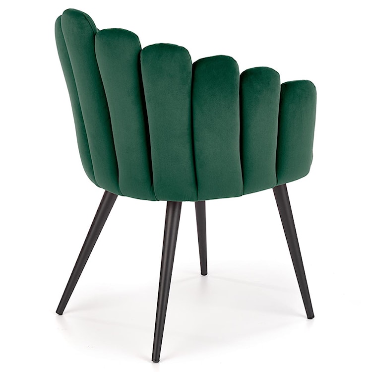 Krzesło tapicerowane Glidole zielone  - zdjęcie 4