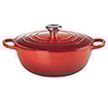 Le Creuset - Garnek żeliwny Signature La Marmite 26 cm czerwony 