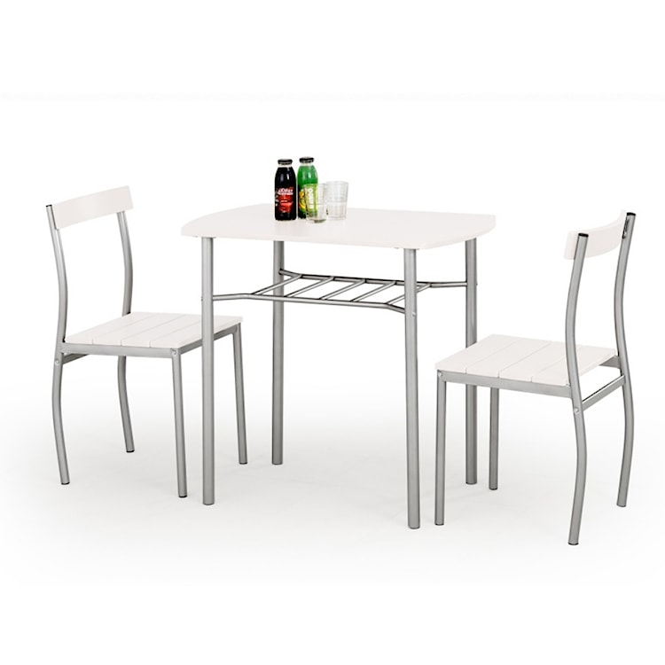 Stół z krzesłami Parra biały