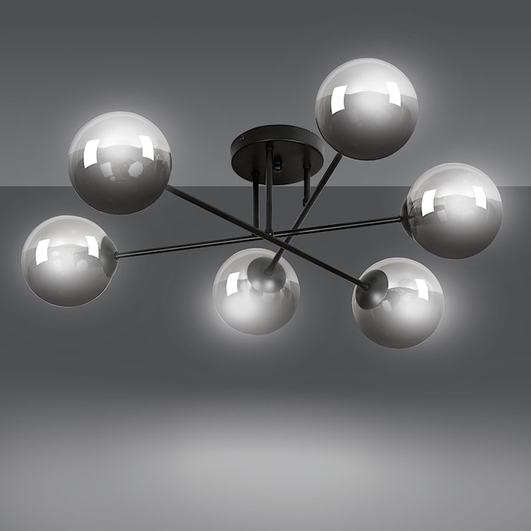 Lampa sufitowa Minturno grafitowa x6  - zdjęcie 3
