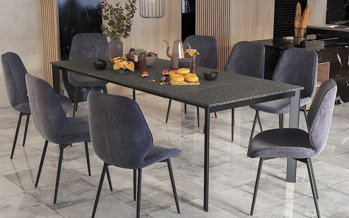 Stół rozkładany Kayko 180-260x90 kamień  - zdjęcie 3