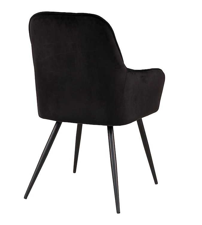 Krzesło tapicerowane Rozates czarny velvet  - zdjęcie 4