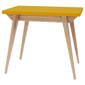 Stół rozkładany Envelope 65-130x90 cm żółty