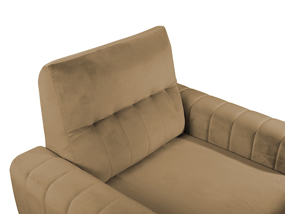 Fotel kubełkowy Laretta  brązowy velvet  - zdjęcie 3