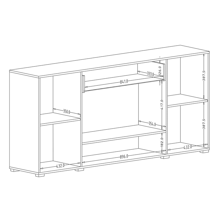 Komoda Revati 182 cm beton Colorado  - zdjęcie 6
