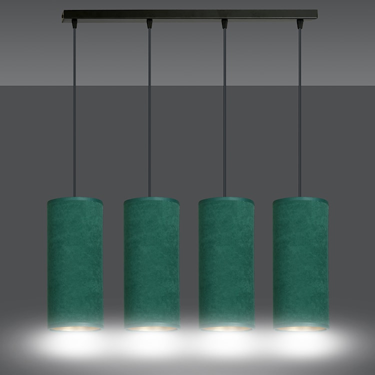 Lampa wisząca Bonett x4 65 cm zielona  - zdjęcie 5