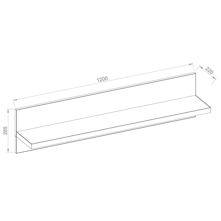 Półka Belize 120 cm  - zdjęcie 3