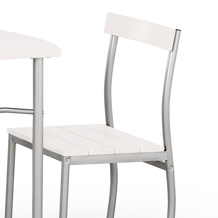 Stół z krzesłami Parra biały  - zdjęcie 4
