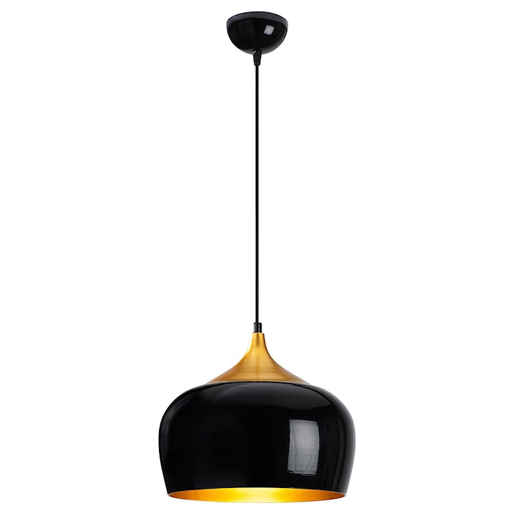 Lampa wisząca Theyro z okrągłym kloszem średnica 30 cm czarna  - zdjęcie 2