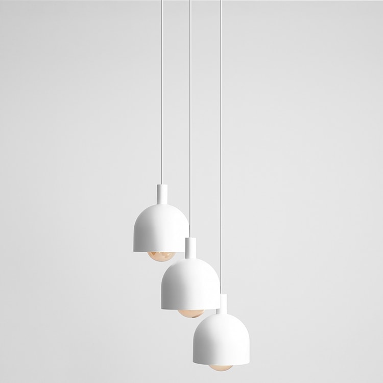 Lampa wisząca Fiene x3 biała  - zdjęcie 5