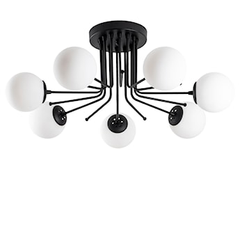 Lampa sufitowa Murrayana x7 czarno-biała