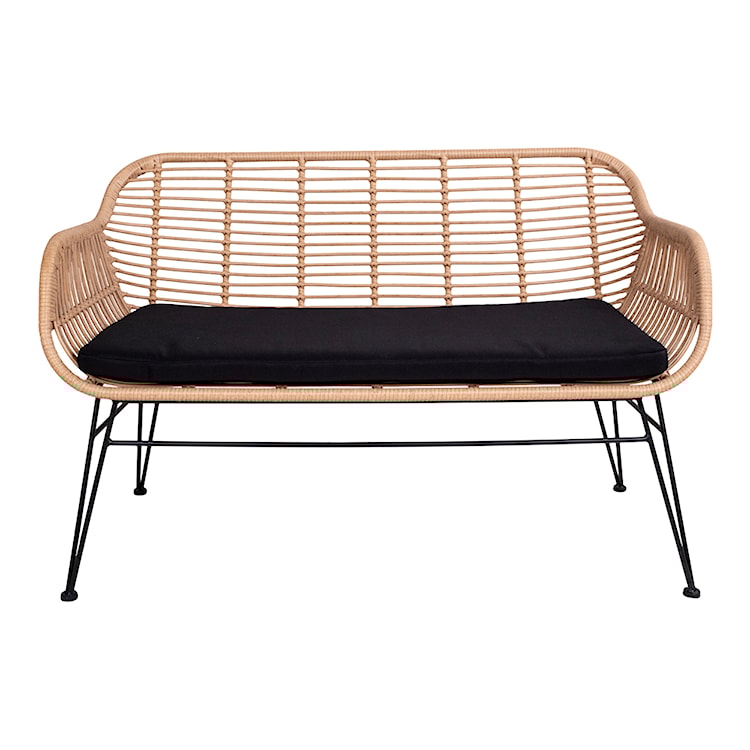 Sofa ogrodowa Hesso z technorattanu brązowa  - zdjęcie 4