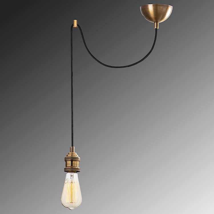 Lampa sufitowa Pabella podwieszana vintage złota  - zdjęcie 4
