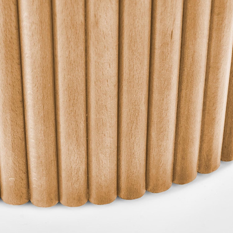 Stolik kawowy Rastinver średnica 40 cm naturalny  - zdjęcie 5