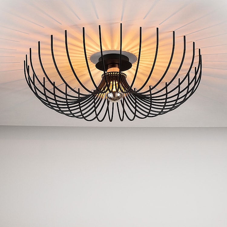 Lampa wisząca Skyriblent 56 cm czarna  - zdjęcie 2