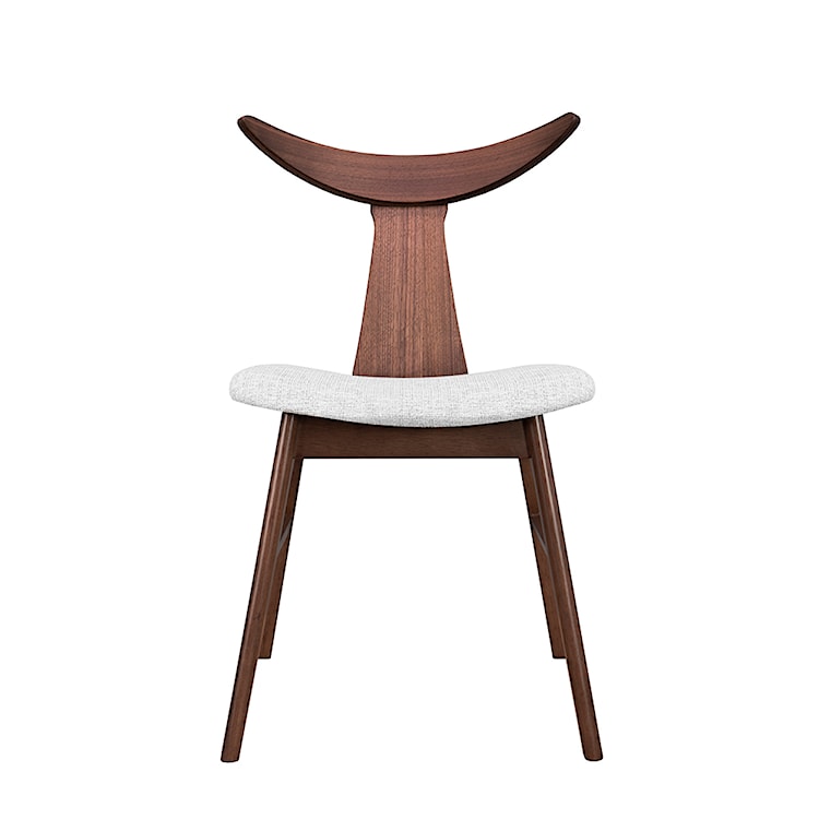 Krzesło drewniane Henrico orzech szare 