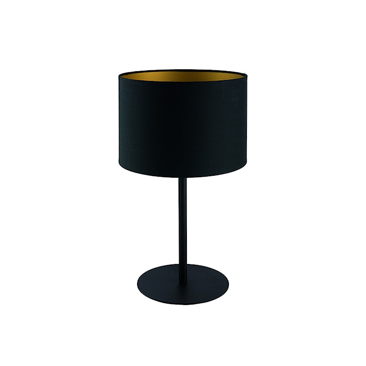 Lampa stołowa z abażurem Alice czarna ze złotym wnętrzem 9091