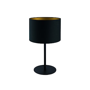 Lampa stołowa z abażurem Alice czarna ze złotym wnętrzem 9091