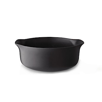 Miska Nordic Kitchen z uszkami z kamionki czarna 2000 ml