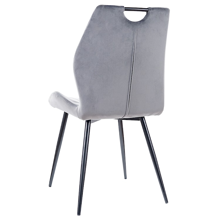 Krzesło tapicerowane Terphing szare  - zdjęcie 2