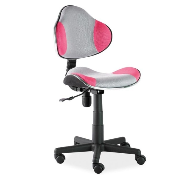 Fotel biurowy Morild szaro - różowy  - zdjęcie 2