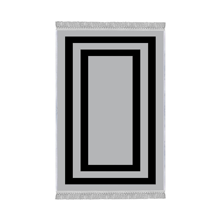 Dywan nowoczesny Vatiged 160x230 czarno-szary 