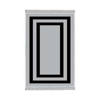 Dywan nowoczesny Vatiged 160x230 czarno-szary