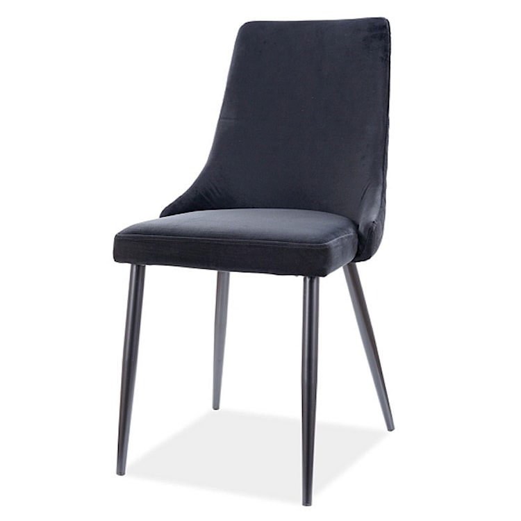 Krzesło tapicerowane Tallin czarny velvet 