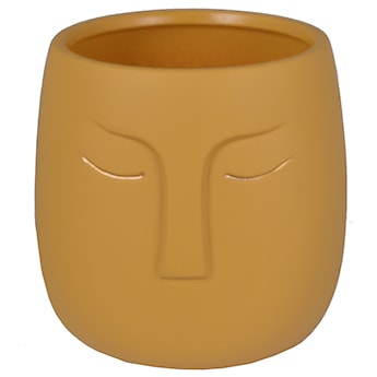 Doniczka ceramiczna Rizined twarz miodowa