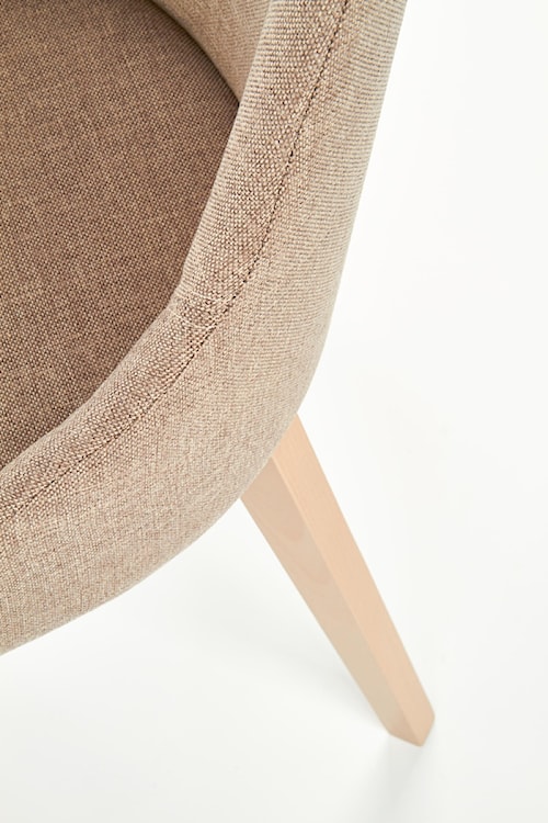 Krzesło tapicerowane Berlas beżowe - dąb sonoma  - zdjęcie 8