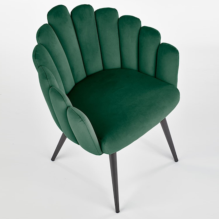 Krzesło tapicerowane Glidole zielone  - zdjęcie 6
