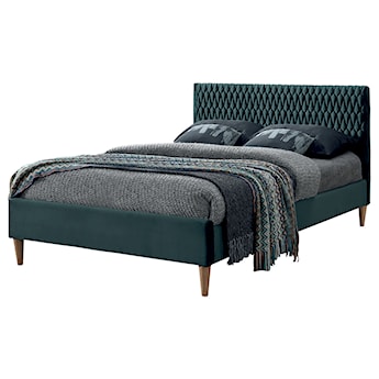 Łóżko tapicerowane Nuvea 180x200 cm zielony velvet